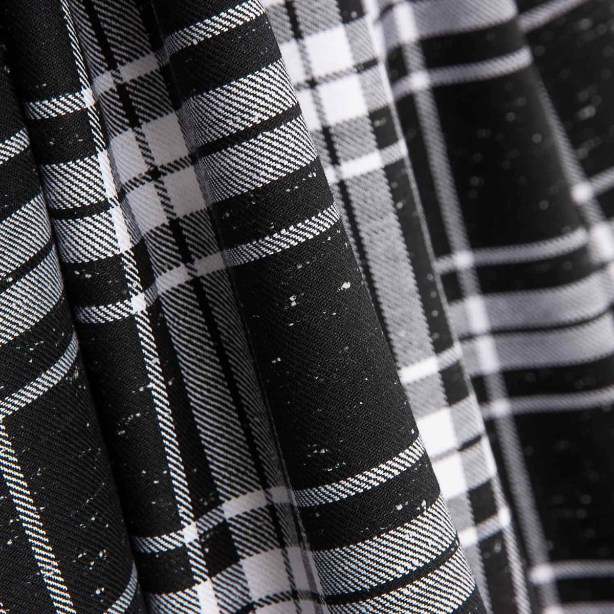 Tissu de flanelle de coton vichy chiné - Ribes y Casals