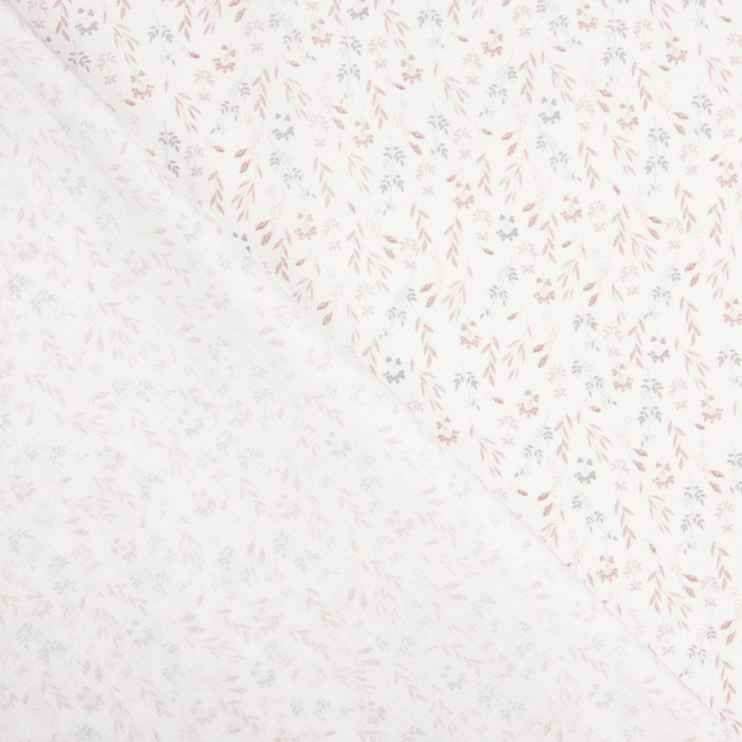 Popeline de coton Ramitas Nude - Ribes y Casals