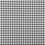 Tissu de flanelle de coton vichy noir et blanc chiné - Ribes y Casals