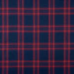 Tissu de flanelle de coton écossais marine et rouge Aberdeen - Ribes y Casals