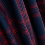 Tissu de flanelle de coton écossais marine et rouge Aberdeen - Ribes y Casals