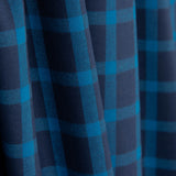 Tissu de flanelle de coton à carreaux bleus - Ribes y Casals
