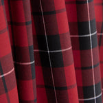 Tissu de flanelle de coton écossais rouge et noir - Ribes y Casals