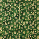 Popeline Noël Vert Sapin - Ribes y Casals