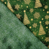 Popeline Noël Vert Sapin - Ribes y Casals