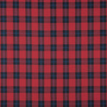 Tissu de flanelle de coton à carreaux rouges et noirs - Ribes y Casals