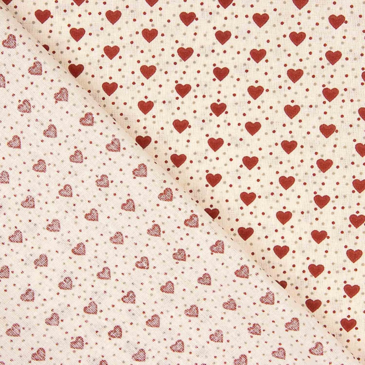 Coton Imprimé Cœurs - Ribes y Casals