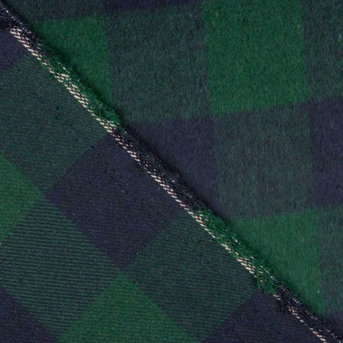 Mouflon à carreaux verts et bleu marine - Ribes y Casals