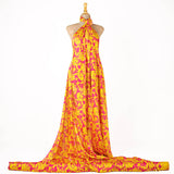 Satin imprimé ombre rose-jaune - Ribes y Casals