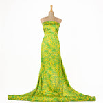 Imprimé satin Jaune Jardin - Ribes y Casals
