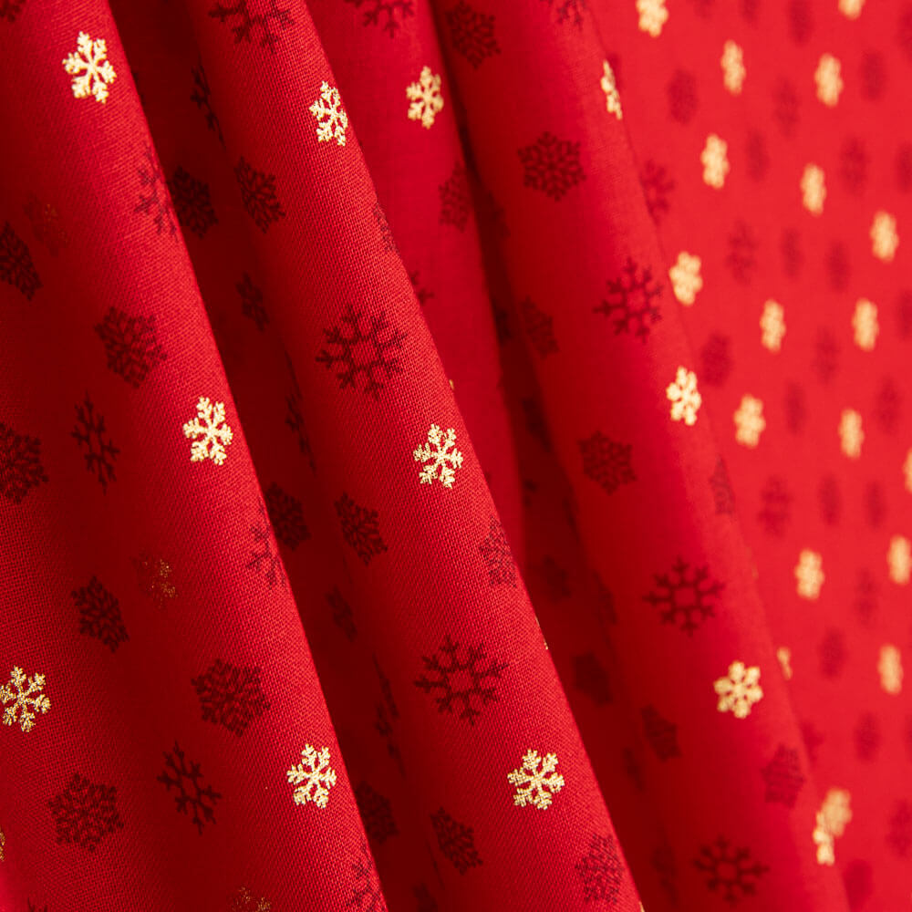 Polaris Mini Popeline de Coton Rouge - Ribes y Casals