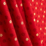 Polaris Mini Popeline de Coton Rouge - Ribes y Casals