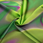 Satin imprimé Vert Diffus - Ribes y Casals