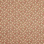 Popeline de coton poinsettias rouges - Ribes y Casals