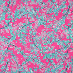 Satin imprimé Vert jardin - Ribes y Casals