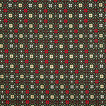 Popeline De Coton Noel Star Geo Vert - Ribes y Casals