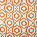 Satin imprimé Checker Geo Print Orange - Ribes y Casals