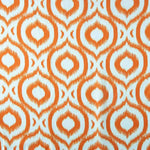 Retal Satén Estampado Checker Geo Naranja 170x140 cm - Ribes y Casals