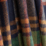 Mouflon à carreaux vert forêt, orange et bleu marine - Ribes y Casals