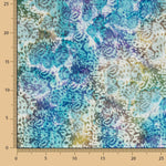 Popeline Batik Bangui Turquoise - Ribes y Casals