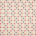 Popeline de coton Noel Star Geo Ecru - Ribes y Casals