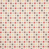 Popeline de coton Noel Star Geo Ecru - Ribes y Casals