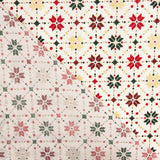 Popeline de coton Noel Star Geo Ecru - Ribes y Casals