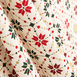 Popeline de coton Noel Star Geo Ecru - Ribes y Casals