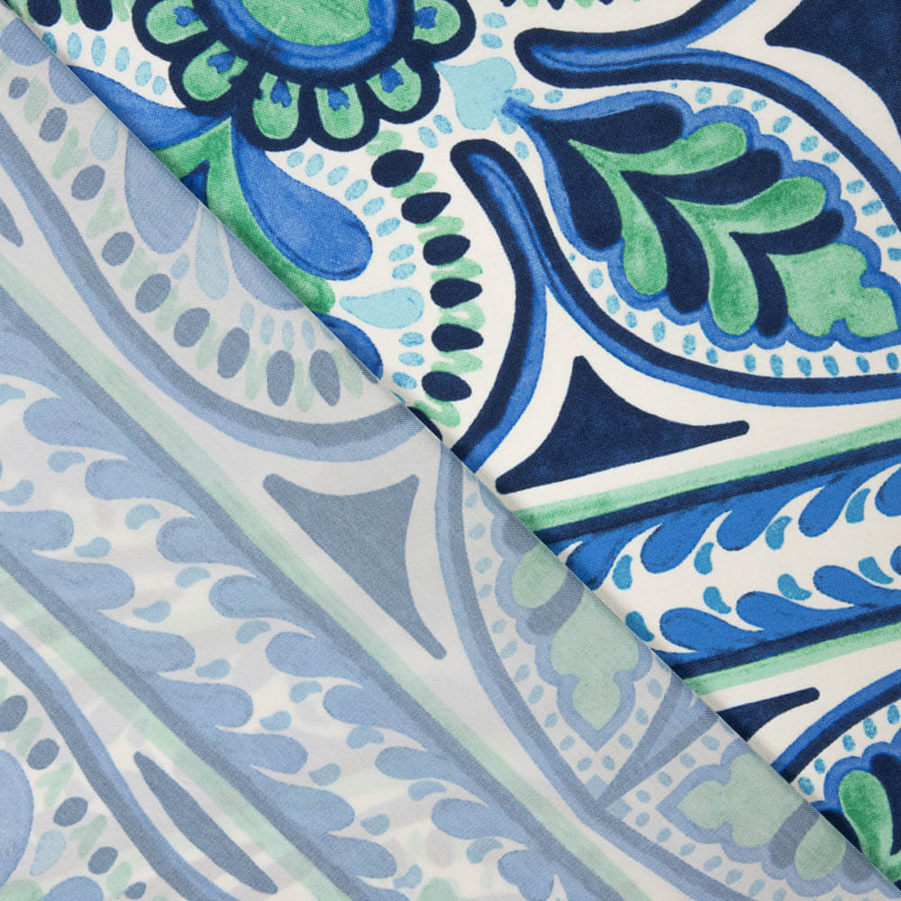 Satin Polyester Bleu Vienne - Ribes y Casals