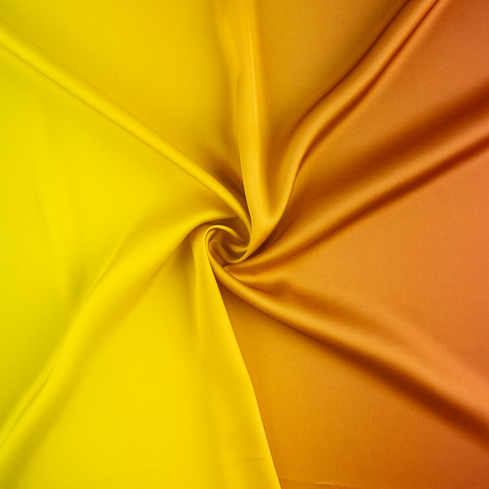 Satin imprimé arc-en-ciel citron vert - Ribes y Casals