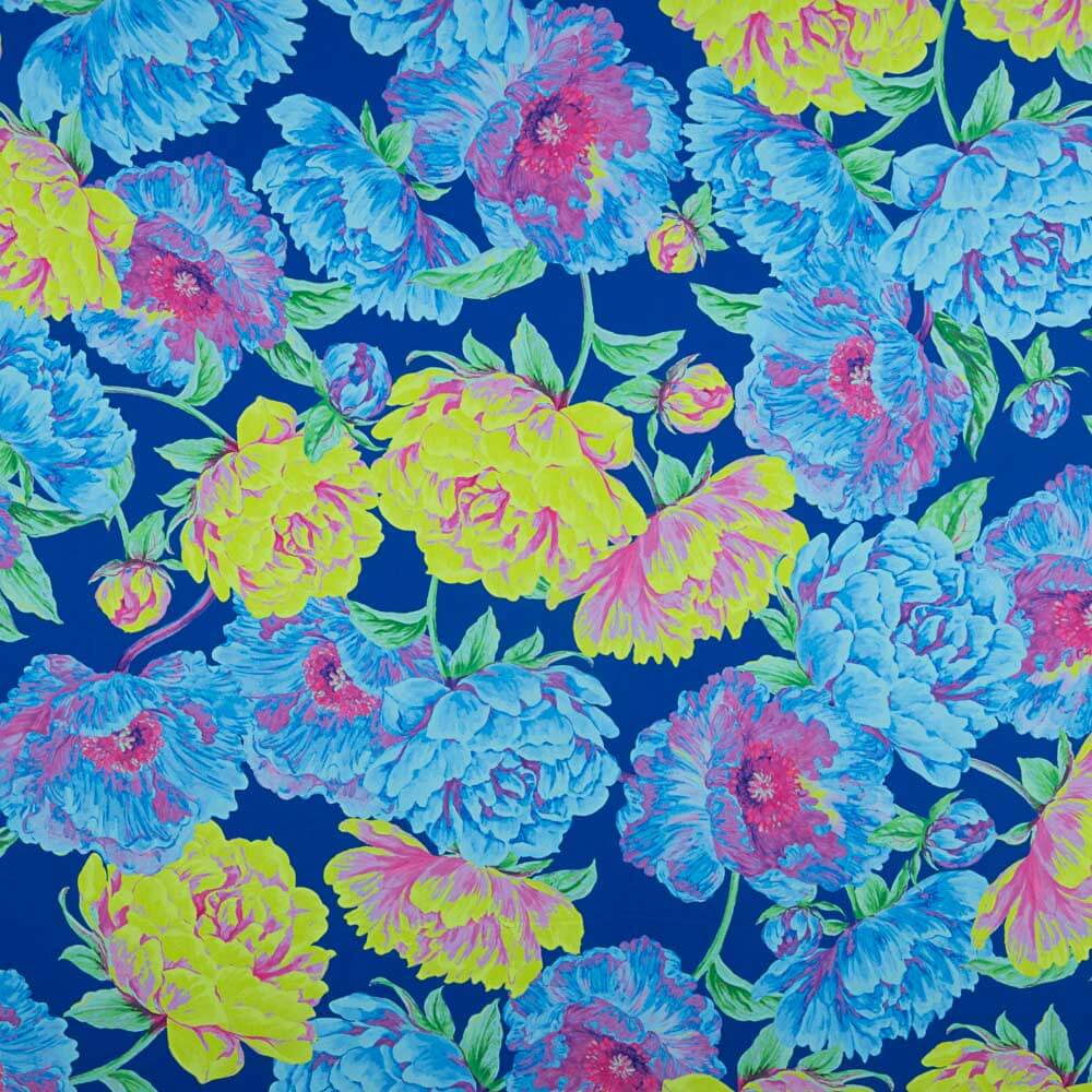 Satin Polyester Bleu Citron - Ribes y Casals