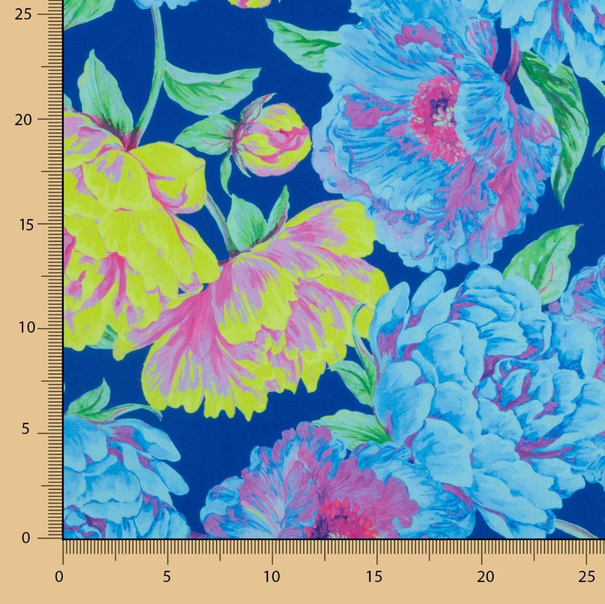 Satin Polyester Bleu Citron - Ribes y Casals