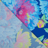 Satin Polyester Bleu Citron - Ribes y Casals