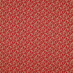 Popeline de Coton Branches Dorées Rouge - Ribes y Casals