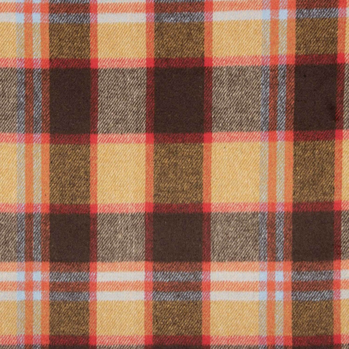 Mouflon à carreaux moutarde, marron et rouges - Ribes y Casals