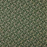 Popeline Noël Feuilles Verte - Ribes y Casals