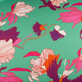 Satin Imprimé Floral Déco Vert - Ribes y Casals