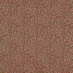 Popeline de Coton Rouge Houx de Noël - Ribes y Casals