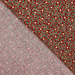 Popeline de Coton Rouge Houx de Noël - Ribes y Casals