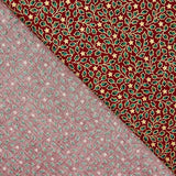 Popeline de Coton Rouge Houx de Noël - Ribes y Casals