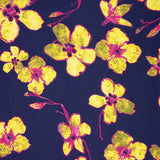 Satin imprimé violet bonbon - Ribes y Casals