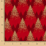 Popeline De Coton Rouge Sapin - Ribes y Casals