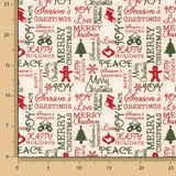 Popeline Noël Ecru Hou - Ribes y Casals