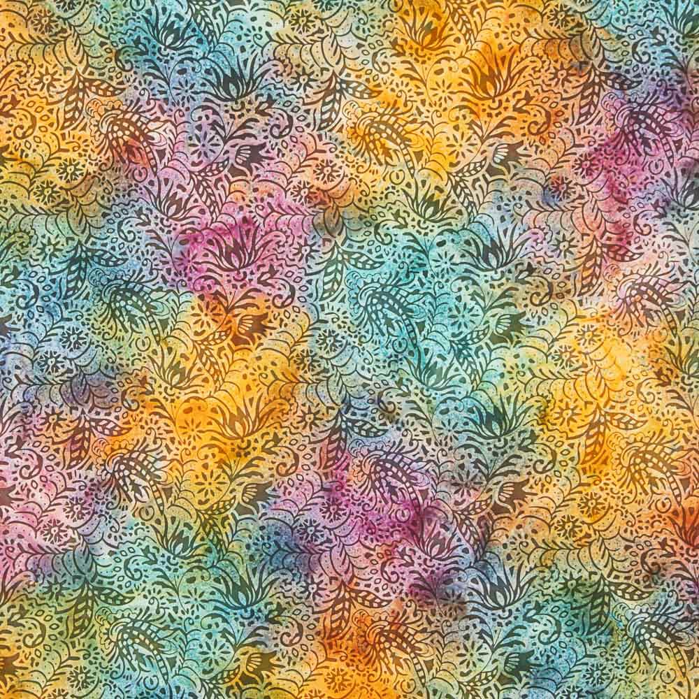 Batik popeline Malabo Multicolore - Ribes y Casals