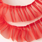 Ruban Plissé 6 cm Rouge - Ribes y Casals