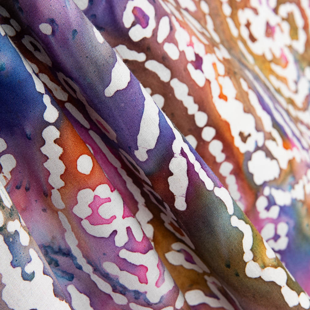 Popeline Batik Yaoundé Rose - Ribes y Casals