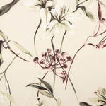 Fleurs sauvages crêpe satin de polyester - Ribes y Casals
