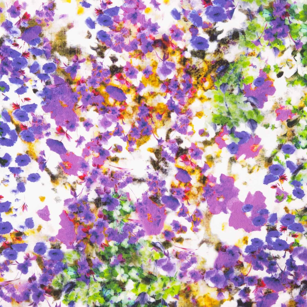 Crepe China Viscosa Lila Garden - Ribes y Casals