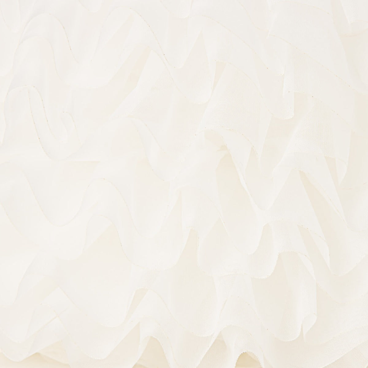 Cinta Plisada Garrucha 6 cm Blanco Natural - Ribes y Casals