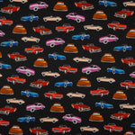 Satin Polyester Retro Cars - Ribes y Casals